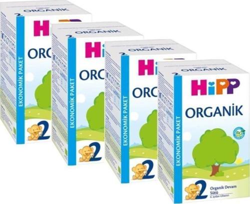 2 Organik Devam Sütü 600 Gr 4'lü Paket