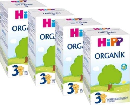 3 Organik Devam Sütü 600 gr 4'lü