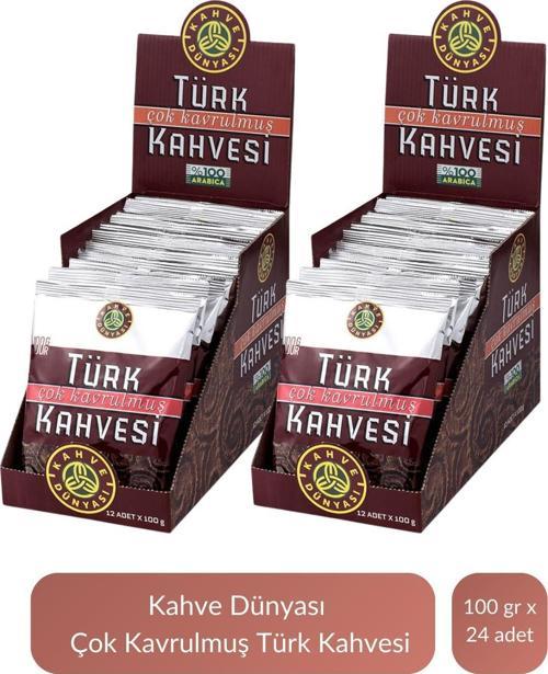 Çok Kavrulmuş Türk Kahvesi 100 gr x 24 Adet