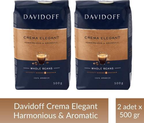 Davidoff Crema Elegant Çekirdek Kahve 500 gr x 2 Adet