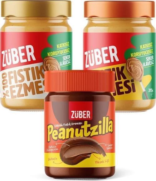 Peanutzilla x1+ Original Fıstık Ezmesi x1 + %100 Fıstık Ezmesi x1