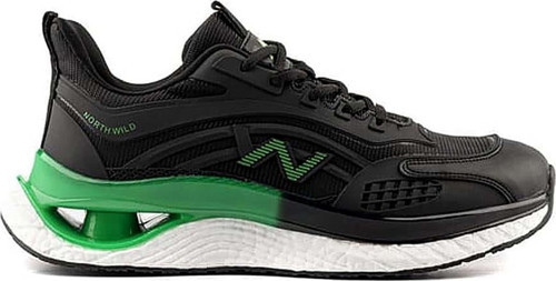 Nrt Siyah Yeşil Erkek Sneaker Spor Ayakkabı