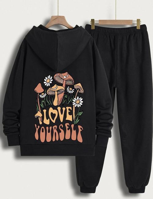 Unisex Love Yourself Baskılı Eşofman Takımı