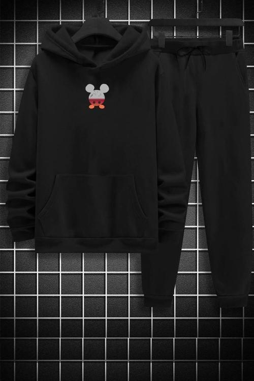 Unisex Mouse Baskılı Eşofman Takımı