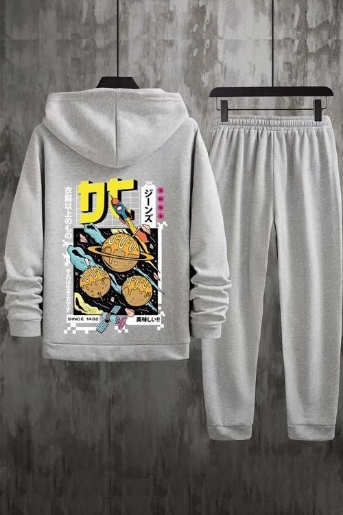 Unisex Tokoyaki Baskılı Eşofman Takımı