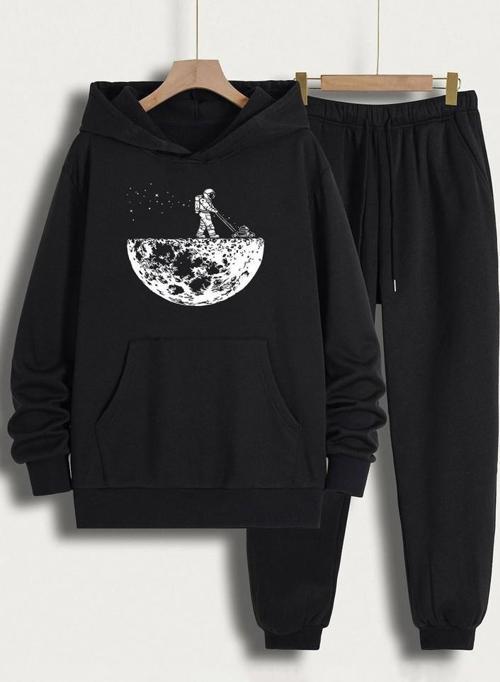 Unisex Uzay Temalı Baskılı Eşofman Takımı