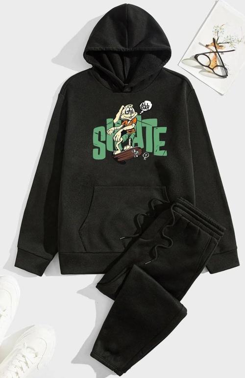 Unisex All Day Rabbit Baskılı Eşofman Takımı