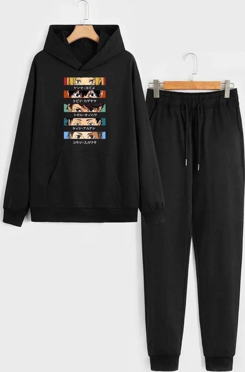 Unisex Cosplay Haikyuu Baskılı Eşofman Takımı