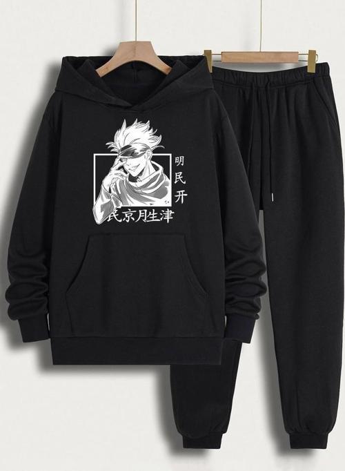 Unisex Jujutsu Kaisen Baskılı Eşofman Takımı