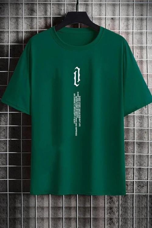 Unisex Aleman Rapero Baskılı T-shirt