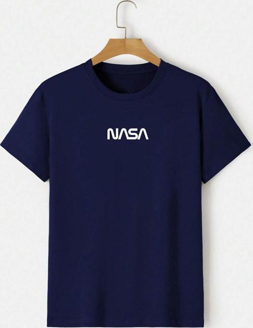 Unisex Nasa Baskılı T-shirt