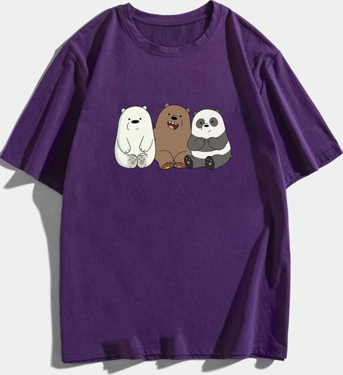 Unisex Kafadar Ayılar Tasarım Tshirt
