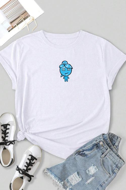 Unisex Su Avatar Baskılı T-shirt