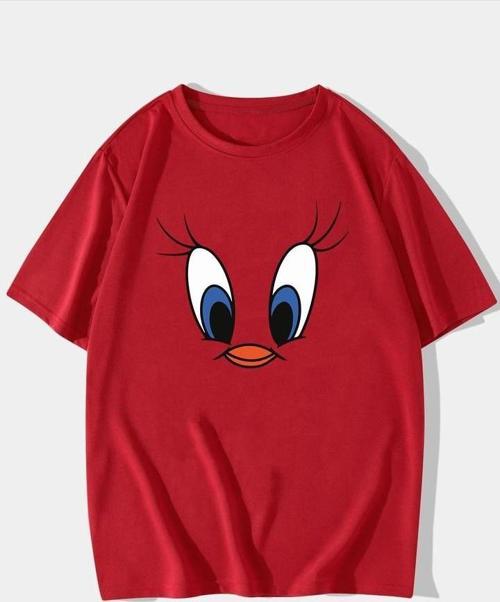 Unisex Tweety Baskılı T-shirt