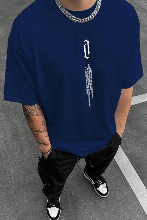 Unisex Aleman Rapero Baskılı T-shirt