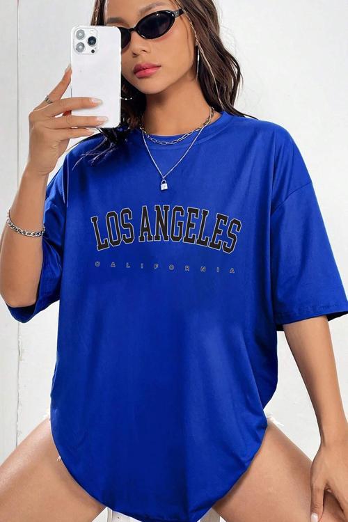 Unisex Los Angles Tasarım Tshirt