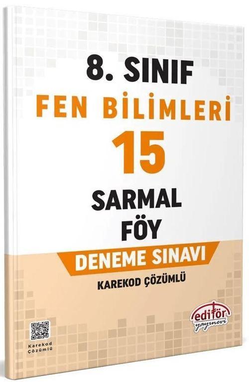 8. Sınıf Fen Bilimleri 15 Sarmal Föy Deneme Sınavı