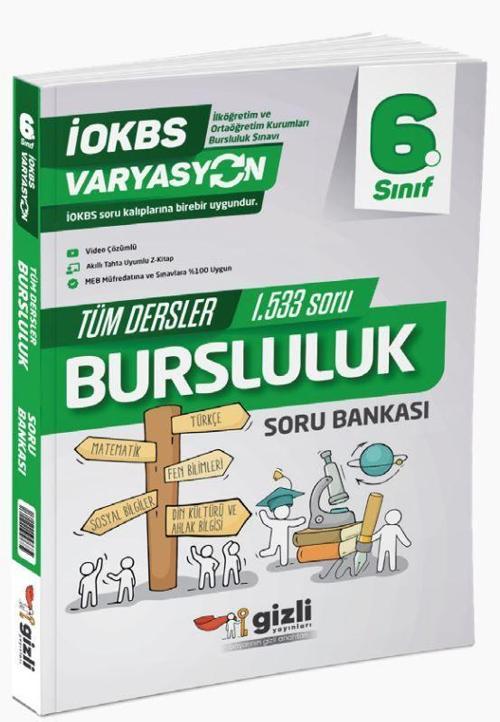 6. Sınıf Varyasyon Tüm Dersler Bursluluk Soru Bankası
