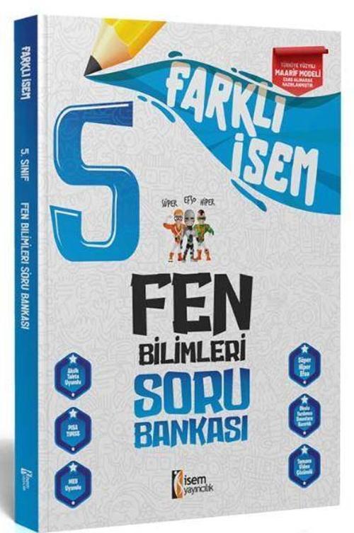 2025 Farklı İsem 5. Sınıf Fen Bilimleri Soru Bankası