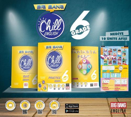 6. Sınıf Chill English (Practice Book+Fantastic Four+Quiz Book+Ünite Afişleri)