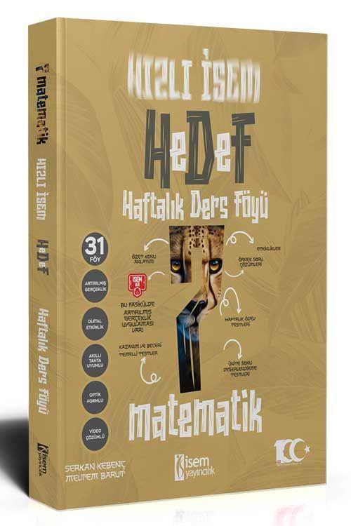 İsem Yayınları 2024 7. Sınıf Hızlı İsem Matematik Haftalık Ders Föyü