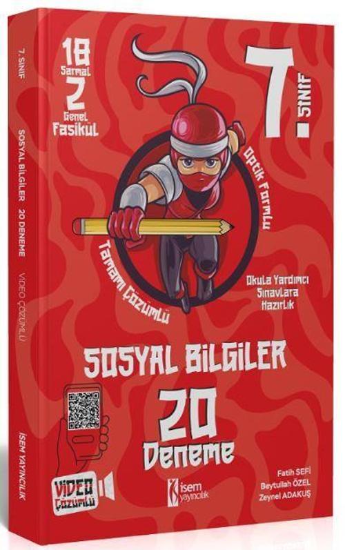 İsem Yayınları 7. Sınıf Sosyal Bilgiler 20 Deneme Video Çözümlü