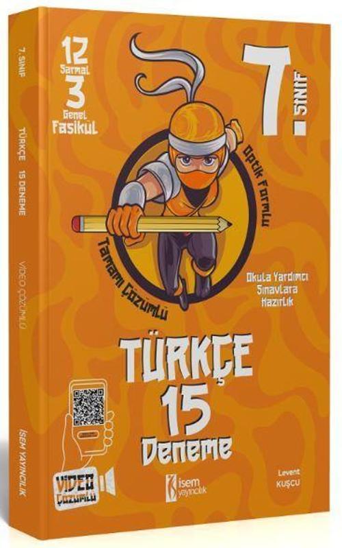 İsem Yayınları 7. Sınıf Türkçe 15 Deneme Video Çözümlü