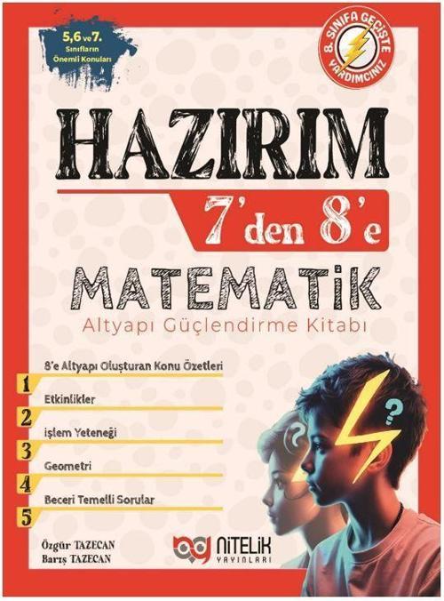 Hazırım 7'den 8'e Matematik Alt Yapı Güçlendirme Kitabı