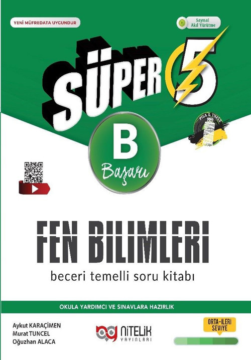 5. Sınıf Süper Fen Bilimleri Beceri Temelli Soru Kitabı (B)