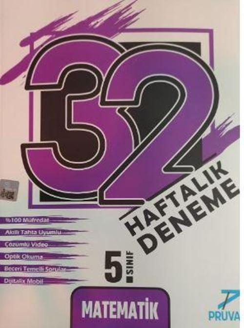 Pruva 5. Sınıf Matematik 32 Haftalık Deneme