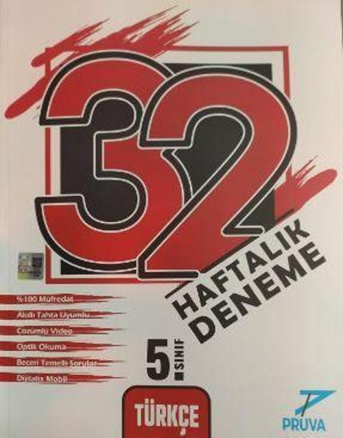 Pruva 5. Sınıf Türkçe 32 Haftalık Deneme