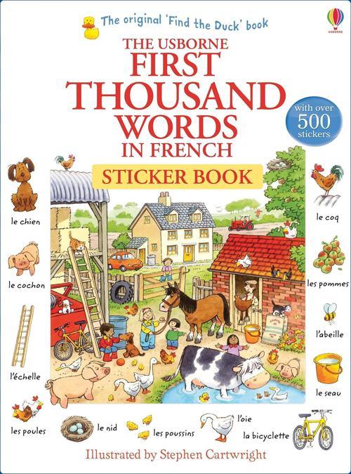 First Thousand Words in French Sticker Book