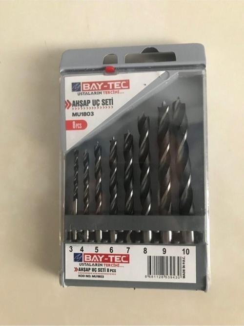 Baytec Bay Tec Ahşap Delme Uç Seti 8 Parça
