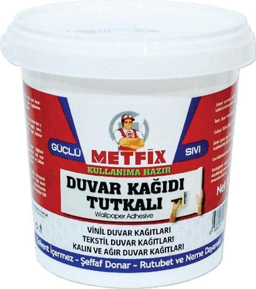 METFİX OVALİT DUVAR KAĞIDI YAPIŞTIRICISI - SIVI 1 KG - ŞEFFAF DONAR