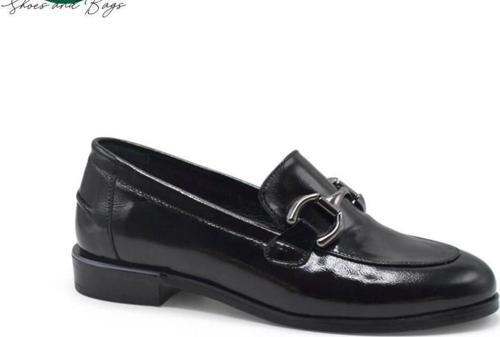 2455201K KISA TOPUK TOKALI LOAFER DERİ KADIN AYAKKABI