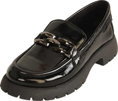 24KA-3235 KALIN TABAN KADIN DERİ LOAFER AYAKKABI