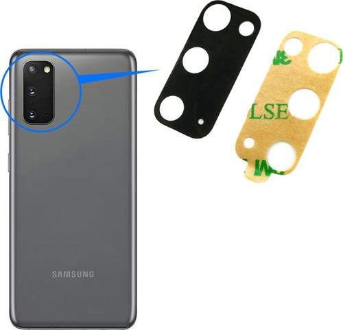 Samsung Galaxy S20 Arka Kamera Camı Lensi Yapışkanlı