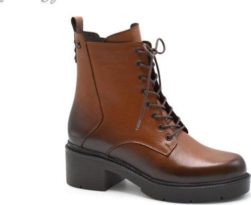2454603K PLATFORM TOPUK HAFİF DERİ KADIN POSTAL BOT
