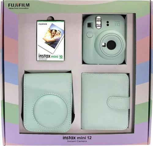 instax Mini 12 Fotoğraf Makinesi+Askı+pil+Çanta+10’lu film+Albüm