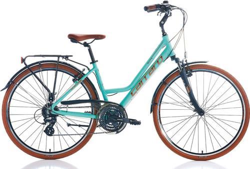 Elite 805 28" Jant 43 CM Kadro 24 Vites V Fren Şehir Bisikleti Turkuaz Kahve Bakır