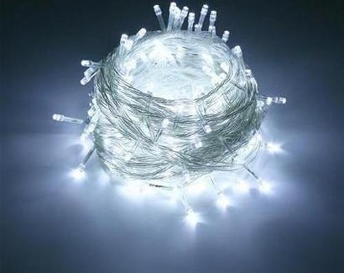 Dekor Lambası Beyaz 8 Fonksiyonlu 100 Ledli Spot Beyaz Işık 10 Metre 8 Fonksiyonlu Şık Led Lamba