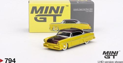 Lincoln Capri Hot Rod 1954 Lime Yellow 794
