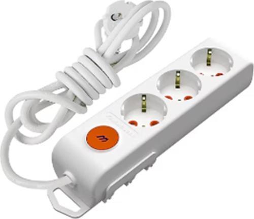 Ri-Tech 3 Lü 1 Metre Anahtartopraklı Grup Priz