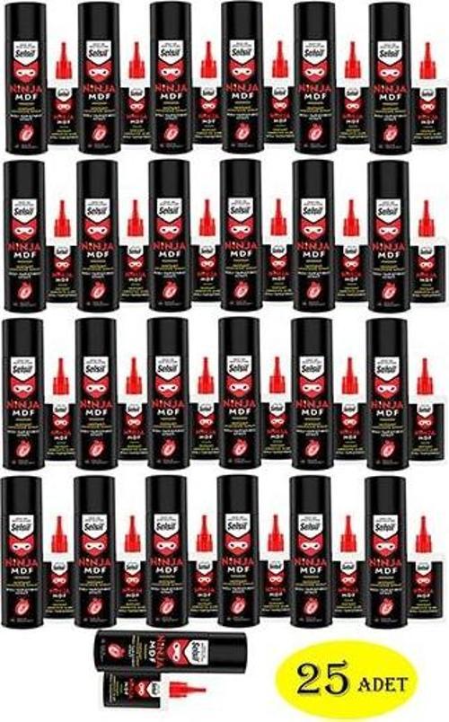 Ninja Mdf Hızlı Yapıştırıcı 25 Adet 200 ml+50 gr (1 koli)