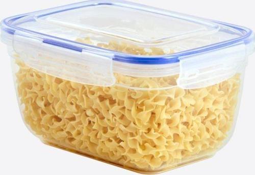 Plastik Saklama Kabı Silikon Contalı Dikdörtgen 1800 ml