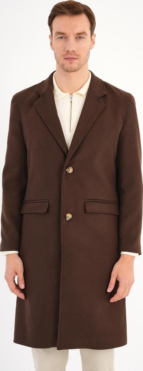 Nordic Kahverengi  Erkek Kaşe Kaban