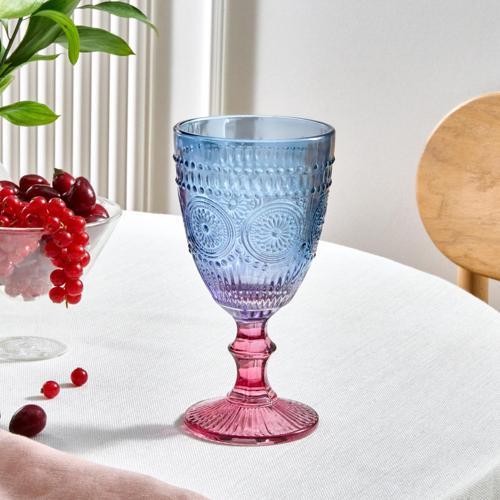 Sunflower Kadeh Bardağı 314 Ml Mavi Pembe