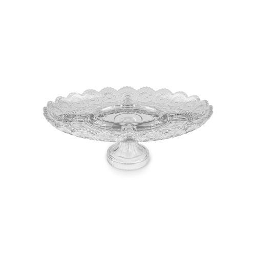 Türkan Bölmeli Kristal Cam Sunum Tabağı 36Cm