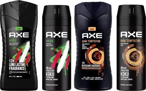 Dark Temptation 3in1 Erkek Duş Jeli 250ML + Deodorant 150 ML + Africa 3in1 Erkek Duş Jeli 250ML + Deodorant 150 ML 4