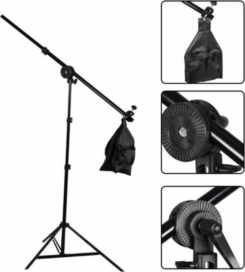 Boom Arm Softbox Tutucu Işık Tutucu Deve Boynu Mikrofon